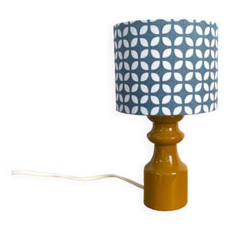 Upcycled vintage lamp - pop blue