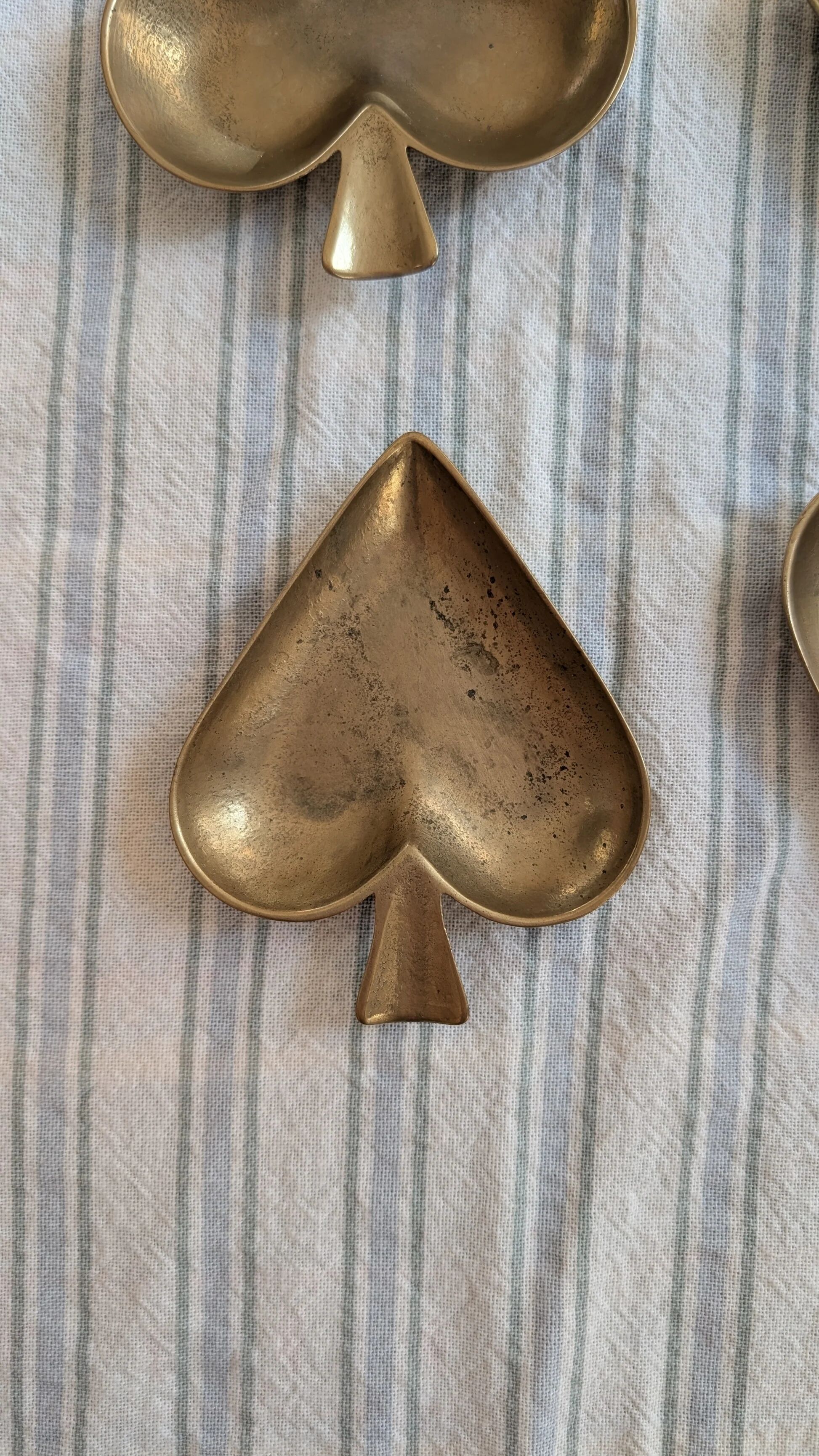 Vintage brass catchall tray