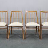 1970s Set of Four Beech Dining Chairs, West Germany