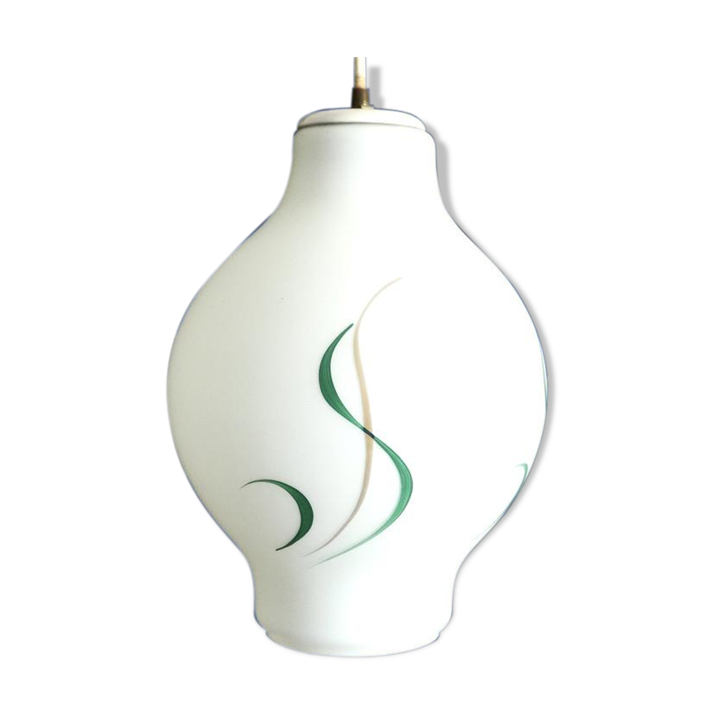 White opaline hanging 1950s