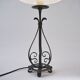 Arts & Crafts pair antique wrought iron table lamps 1920's English, rewired