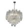 Contemporary Transparent “Tronchi” Murano Glass Burnished Chandelier in Venini