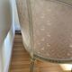 Louis XVI ivory and gold basket bench