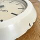 Beige industrial factory wall clock from Siemens, 1950s