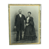 Antique, Great old photography, bourgeois couple, early twentieth, France