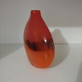 Pair or 2 glass paste vases from the 80s vintage.