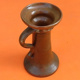 Glazed terracotta coil candle holder