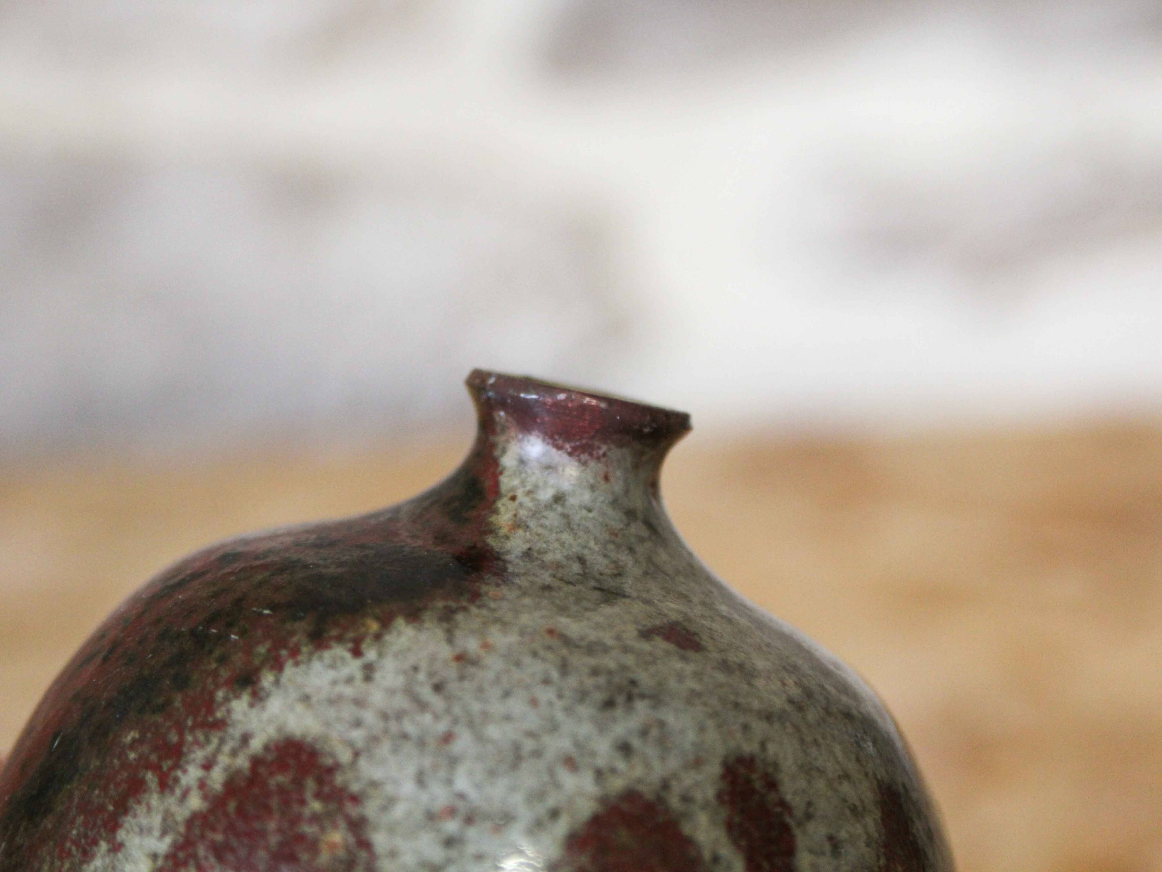 Small glazed stoneware vase Alain Bresson