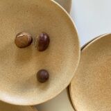 Flat stoneware plates