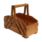 Blond wood sewing case