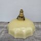 White and beige glass pendant light