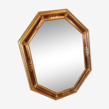 Octagonal beveled mirror  72x92cm