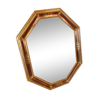 Octagonal beveled mirror  72x92cm