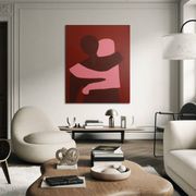 Painting on stretched canvas "can i hold you" 100x81cm