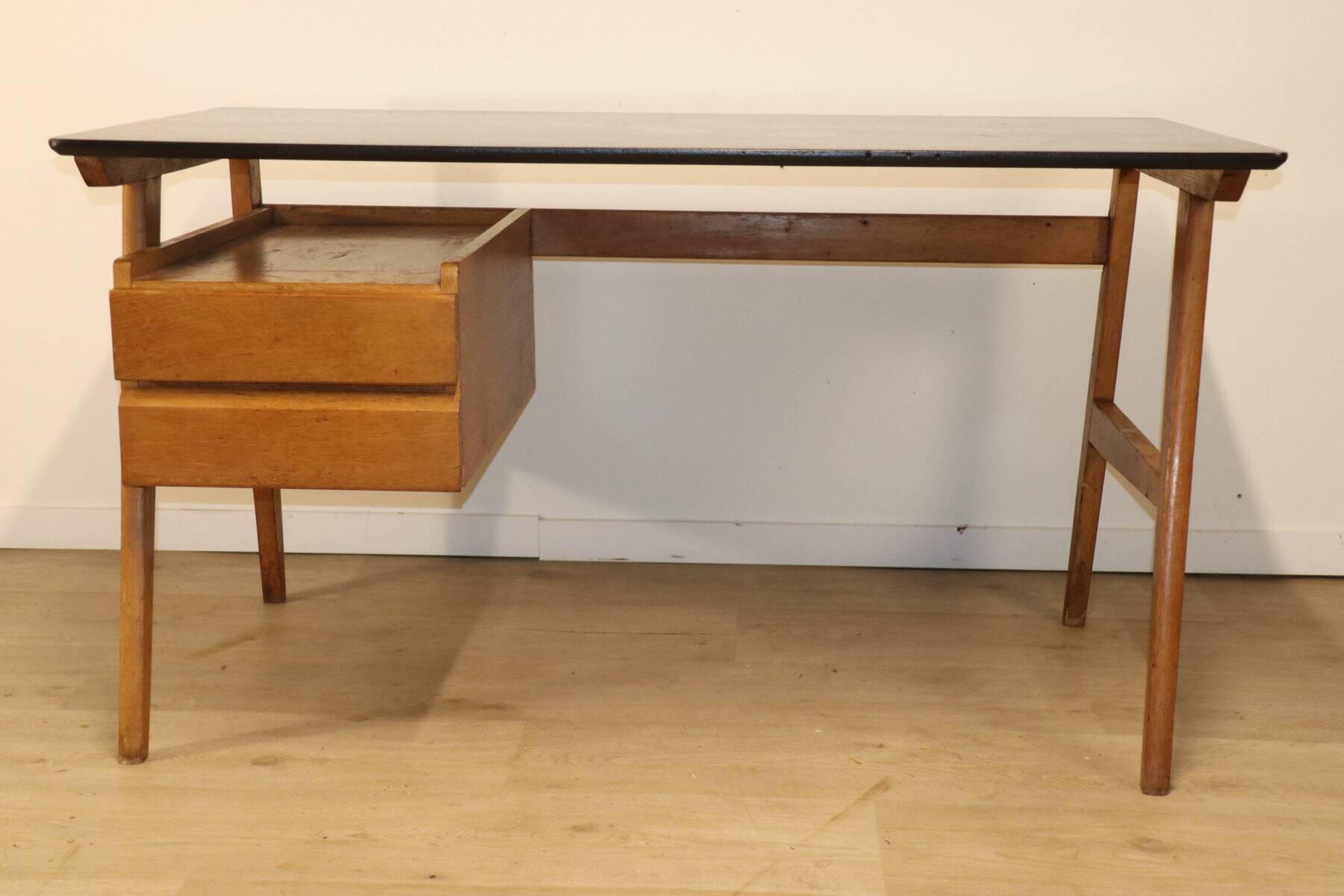 Vintage oak desk, 1950s