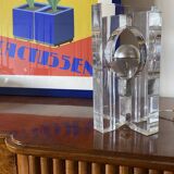 Sandro Petti, sculptural lucite table lamp, Maison Jansen France 1970s