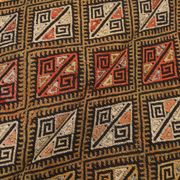 Tapis Kilim vintage marron foncé 5x7, 153x202 cm