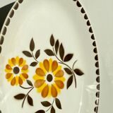 Oval serving dish - floral patterns