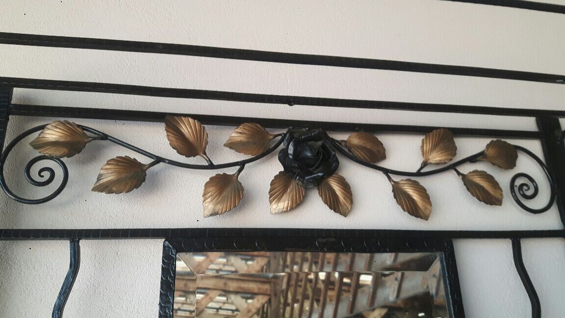 Locker room art deco coat hangers.