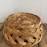 Woven straw basket