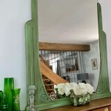 Miroir art déco vert