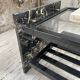 80s Italian marble and glass coffee table