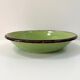 green glazed earthenware dish from the 1950s - Dieulefit