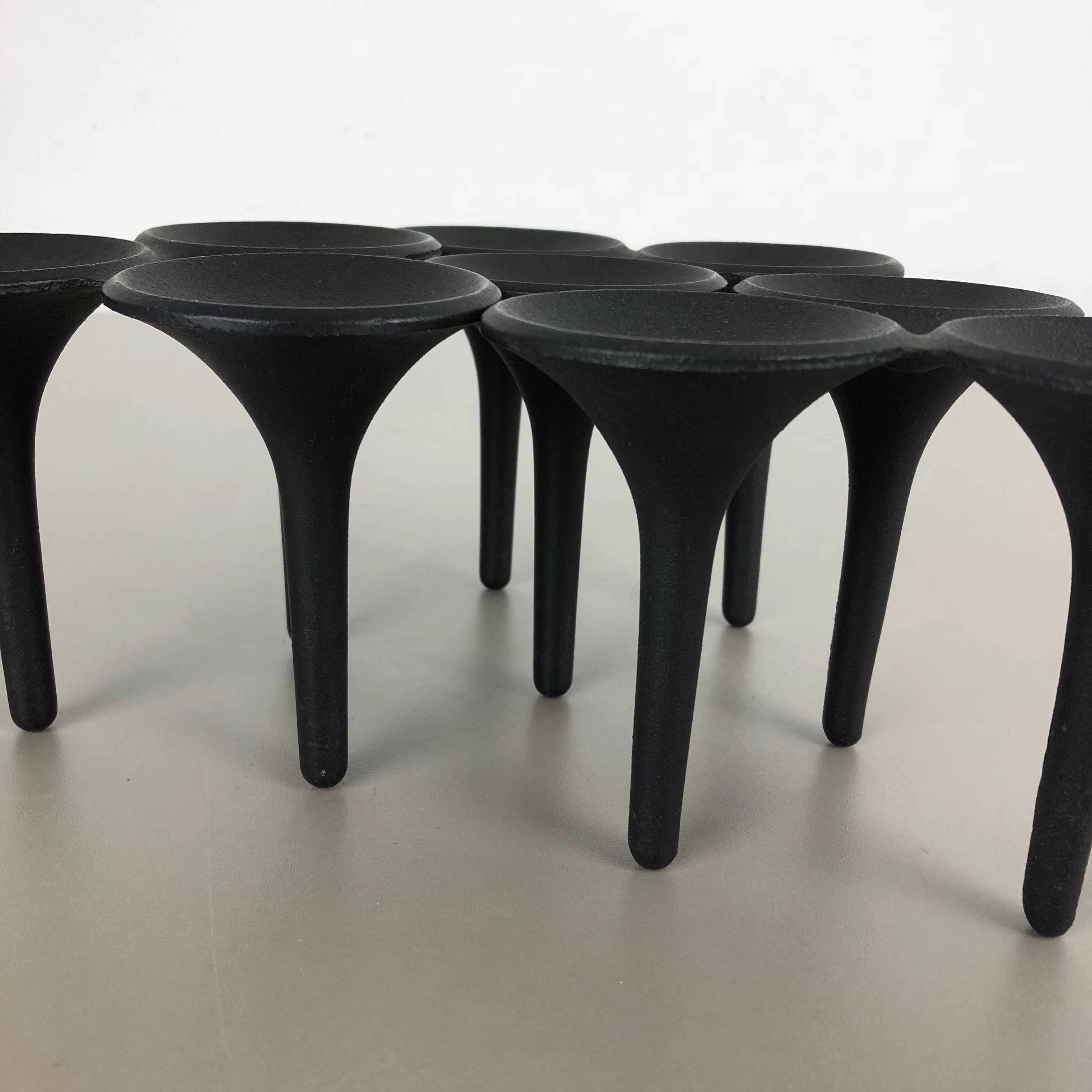 Set of 3 danish candleholder "Hornblower" Christel & Christer Holmgren, 1970s
