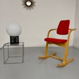 Stokke Varier Actulum red Scandinavian design rocking chair