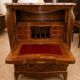 Important Louis XV secretary, in floral marquetry and rich.