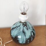 Lampe boule terre cuite émaillée