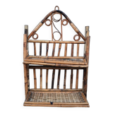 Rattan shelf