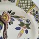 Saint-Clément plate with polychrome floral decoration