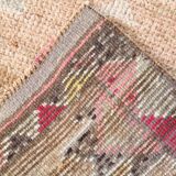 3x12 Pink & Cream Turkish Runner Rug, 80x364Cm