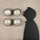 Vintage wall light in aluminium and glass, Italy, 1960s