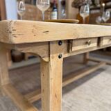 Large farmhouse table with 10 drawers