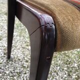 Baumann extendable round dining table and 4 gondola chairs