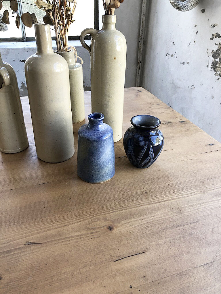 Blue handmade vase
