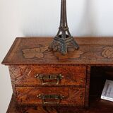Secretary with carved shelves, early 20th century.