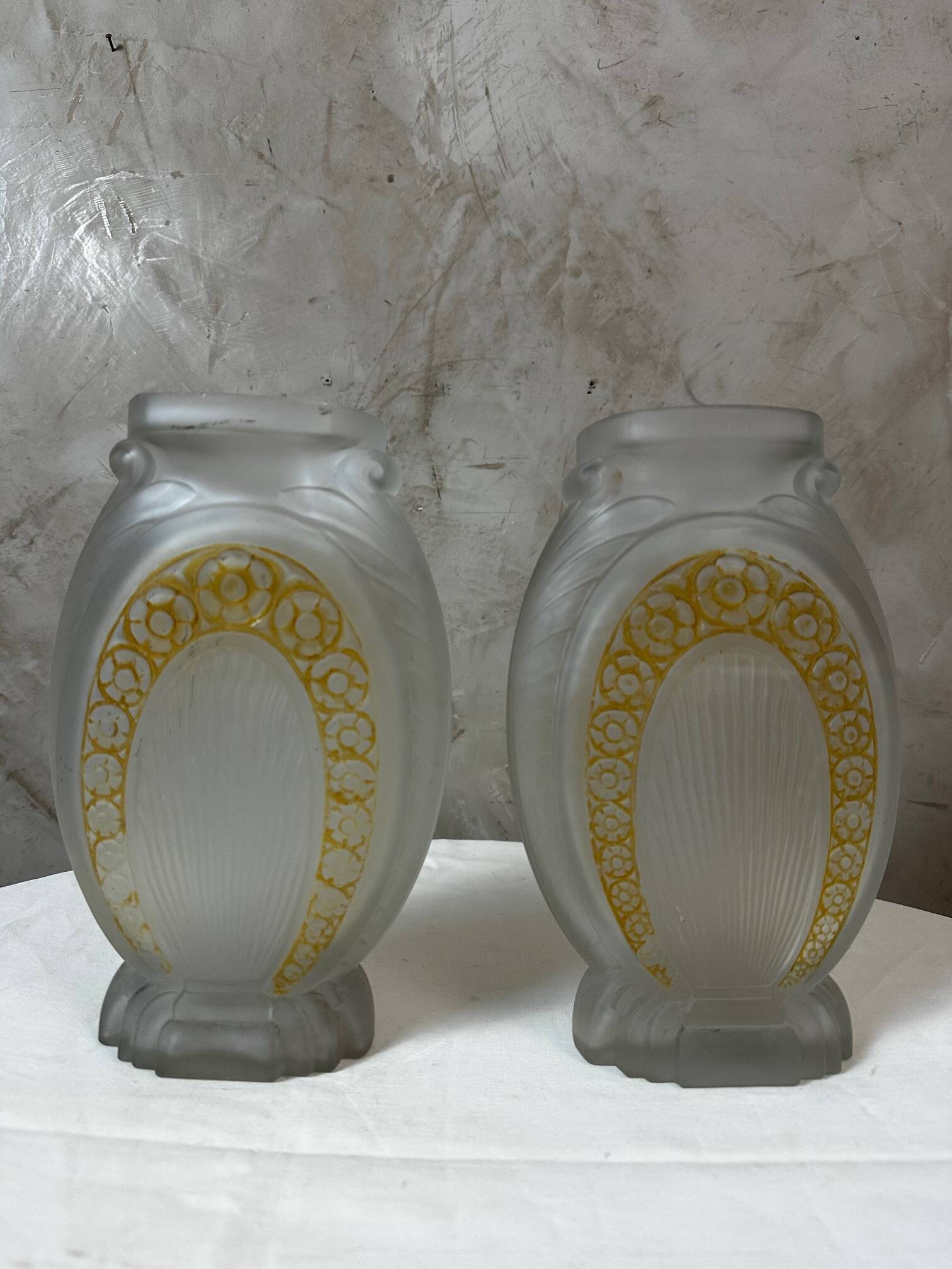 Pair of Muller vases