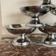 6 stainless steel ice cream bowls