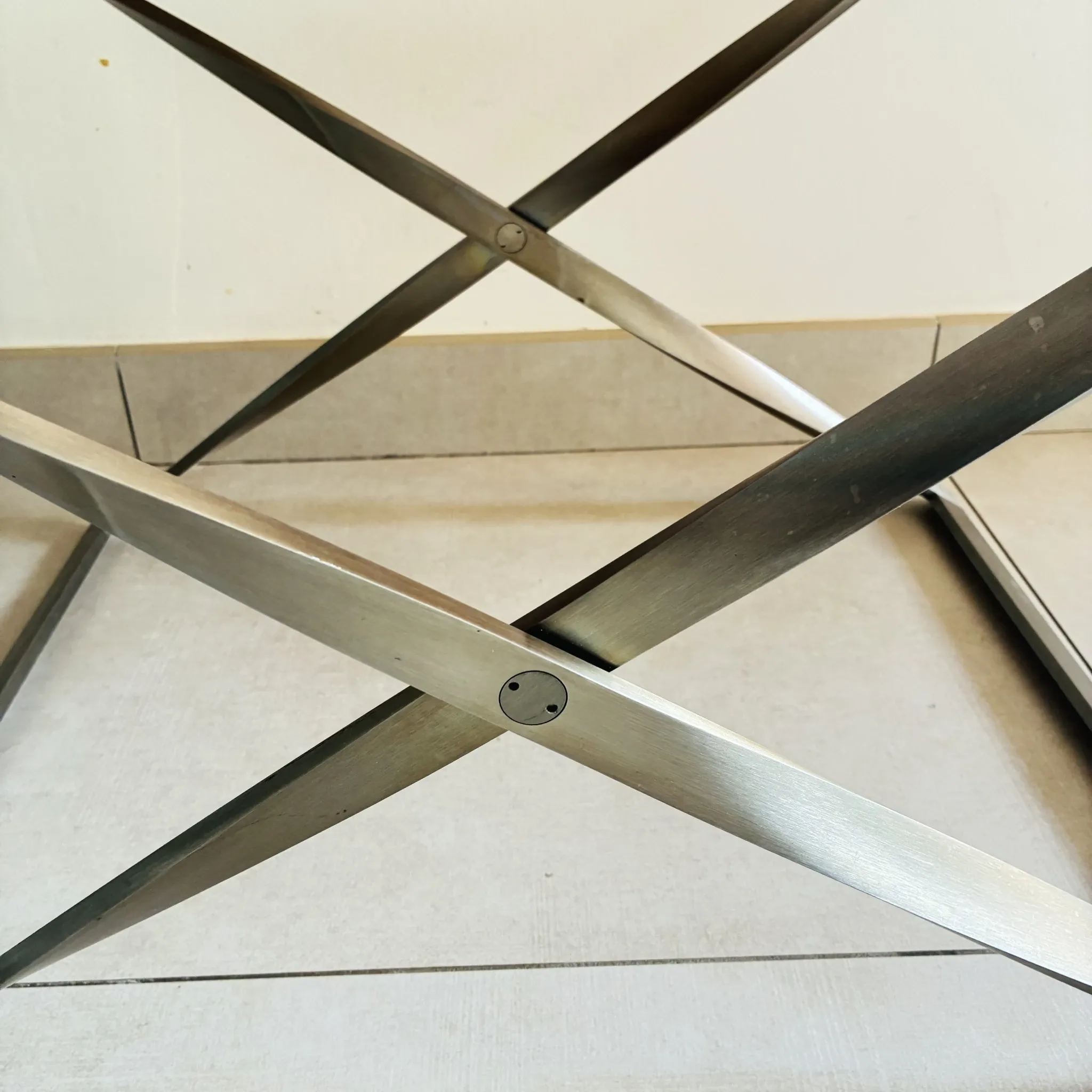 Folding Stool PK91 by Poul Kjaerholm - Fritz Hansen Edition Leather