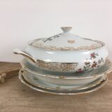 Plat creux porcelaine oiseau de paradis
