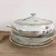 Hollow dish porcelain bird of paradise