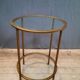 Gueridon rond verre et metal