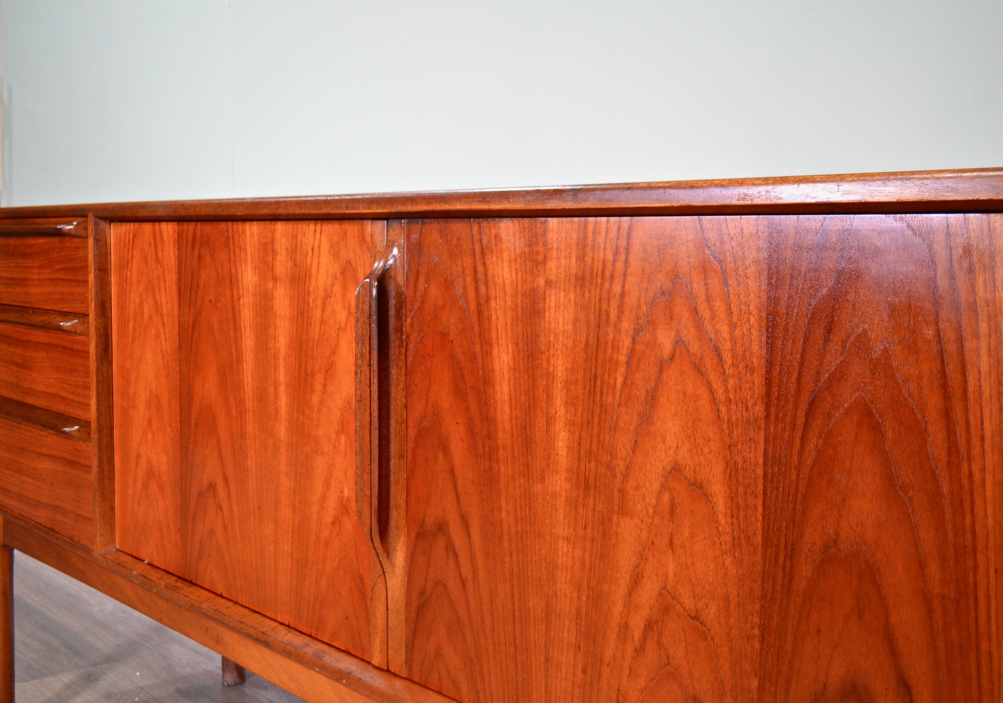 Midcentury McIntosh Teak Sideboard / Long John. Rare Vintage Modern / Danish Style.