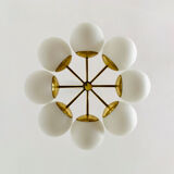 Brass Sputnik chandelier by Kaiser Leuchten