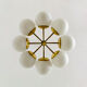 Brass Sputnik chandelier by Kaiser Leuchten