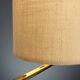 Vintage table lamp in metal and fabric, Italian design, 1980s.