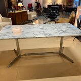 Dining room table marble chrome legs